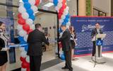 Oficialmente inaugurando la sucursal 32 de Bienestar Préstamos y Ahorro el Ing. Edgar Guerrero y del Director Comercial Lic. Fernando Álvarez. | Fotos. Caja Bienestar.